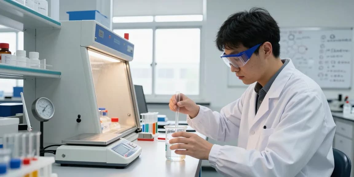 Nitroethane CAS 79-24-3 research in a laboratory setting with scientific precision.