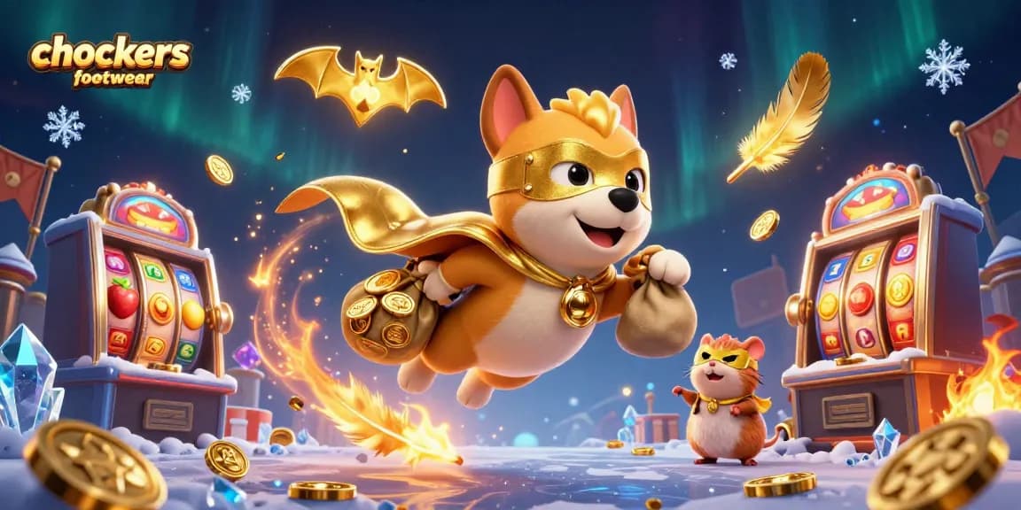 Chockers footwear packs a punch with a superhero dog in a casino-themed adventure.