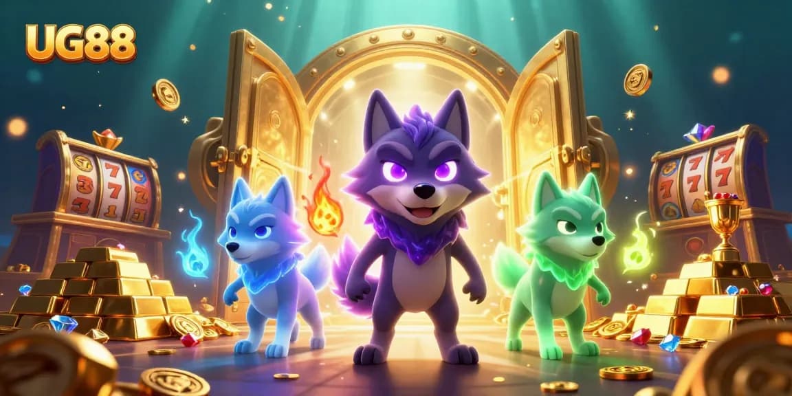 Engage with riveting slot games at UG88, highlighted by enchanting wolves and golden treasures.