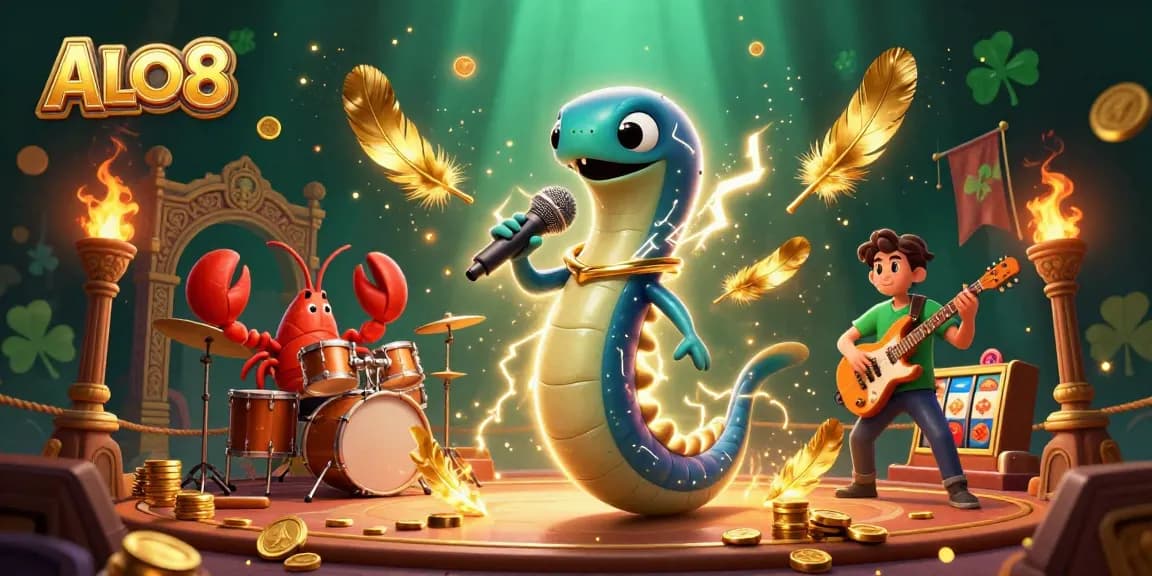 Players spin to win at ALO8's vibrant underwater casino stage with interactive characters.