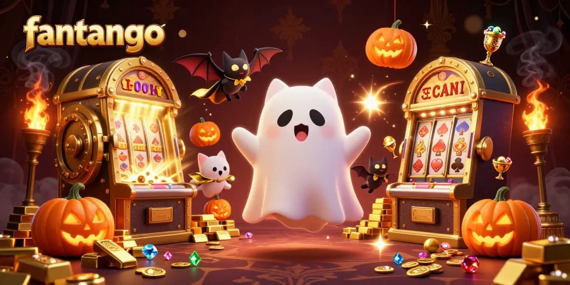 Experience the thrilling action of fantango in a haunted casino filled with ghostly excitement and glowing treasures.