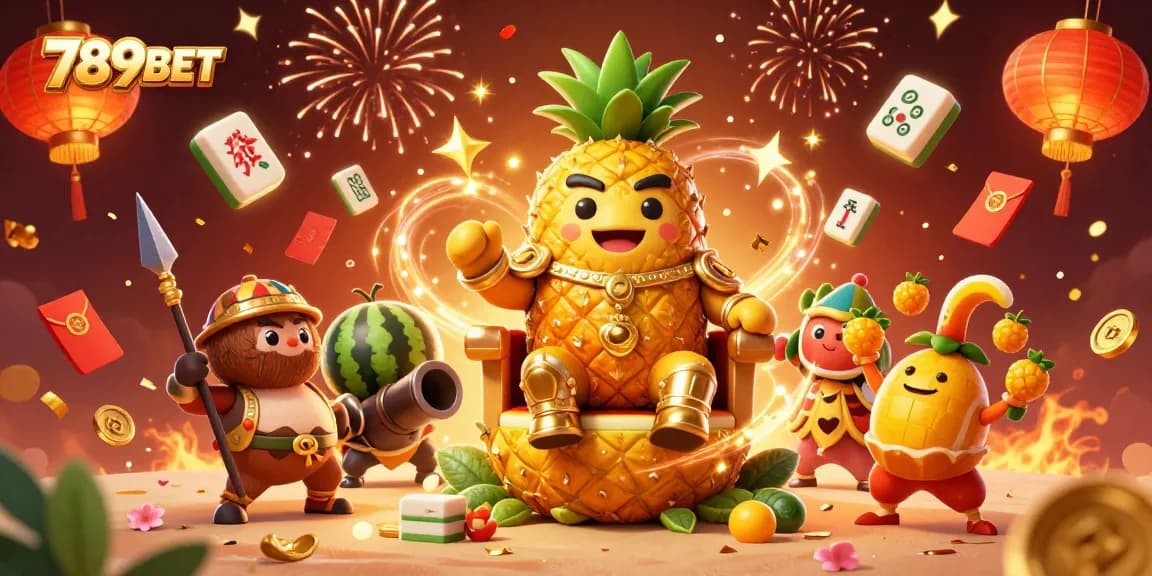 Experience excitement at 789BET with a vibrant casino scene featuring dynamic characters and festive elements.