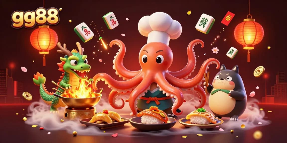Experience the thrill of gg88 with this vibrant 3D illustration of a playful scene featuring casino elements.