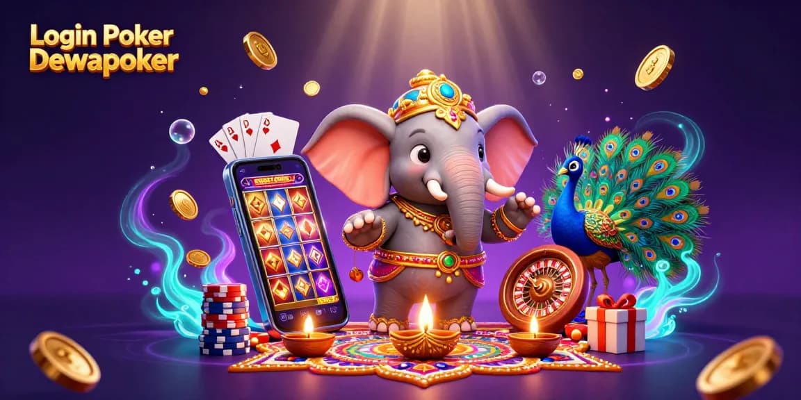 Engage in thrilling poker games at Login Poker Dewapoker with vibrant casino elements.