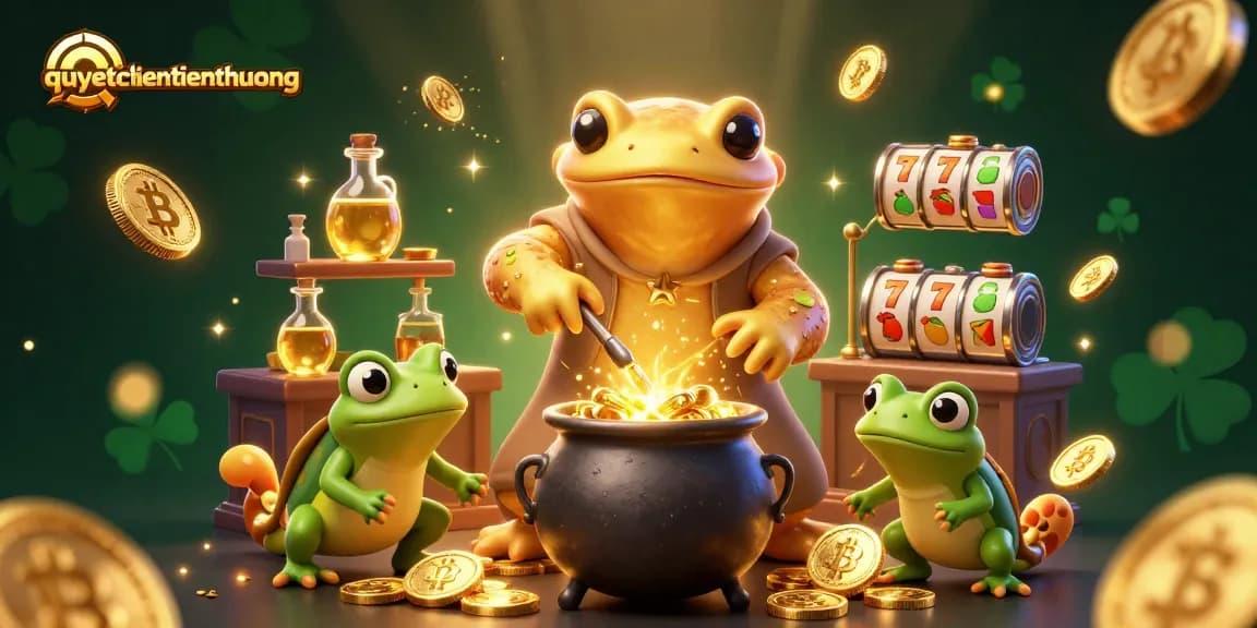 Experience quyetchientienthuong's thrilling gameplay with a vibrant medieval scene full of gold coins and dynamic elements.