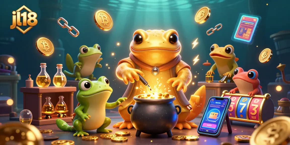 Experience the thrill of jl18 with vibrant slot games in a dynamic underwater casino scene.