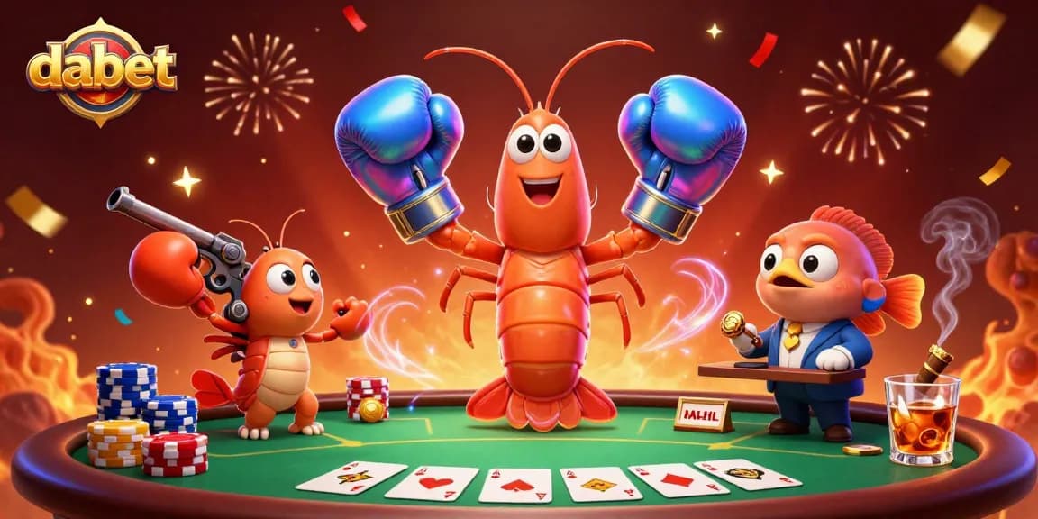 Engage with thrilling poker action at dabet featuring vibrant characters and dynamic casino elements.