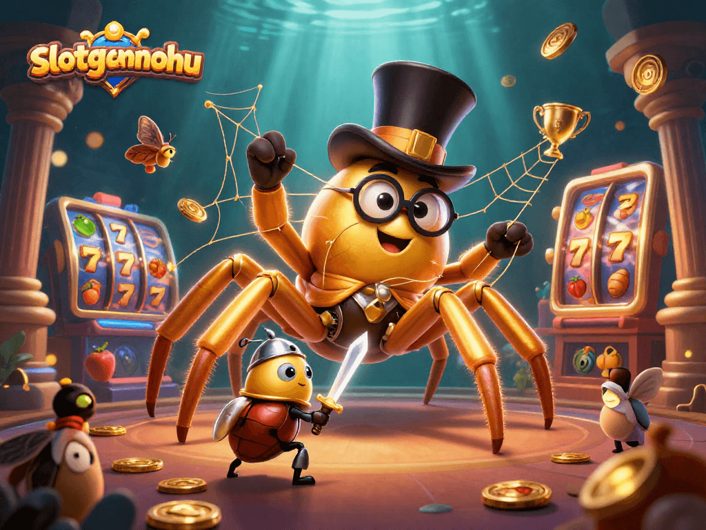 Experience the excitement of slotgamenohu with our vibrant jackpot-themed illustration.