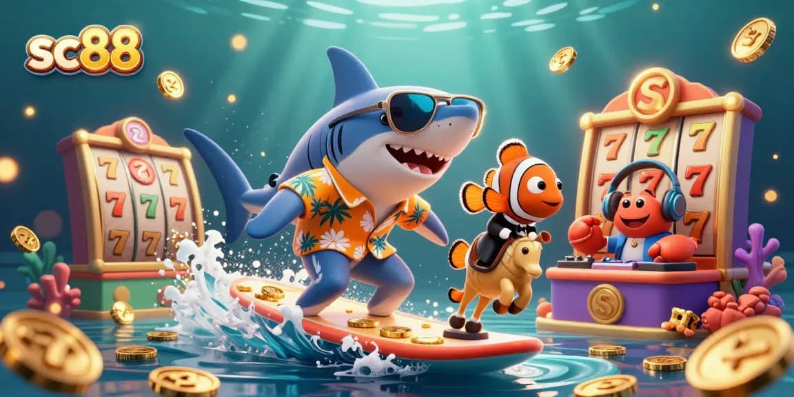 Join the fun at sc88 while playing slots and enjoying a vibrant underwater casino adventure!