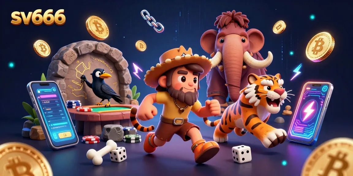 Win big with sv666 at a thrilling prehistoric casino showcasing vibrant game action!