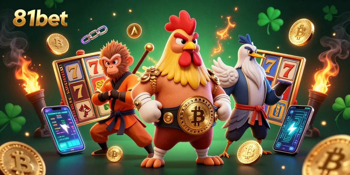 Engage in thrilling gameplay with 81bet's roaring excitement featuring top slots and crypto elements.