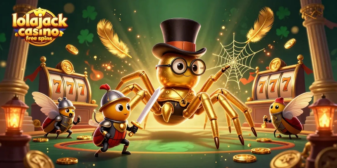 Enjoy exciting lolajack casino free spins while watching a dynamic 3D casino illustration come to life.