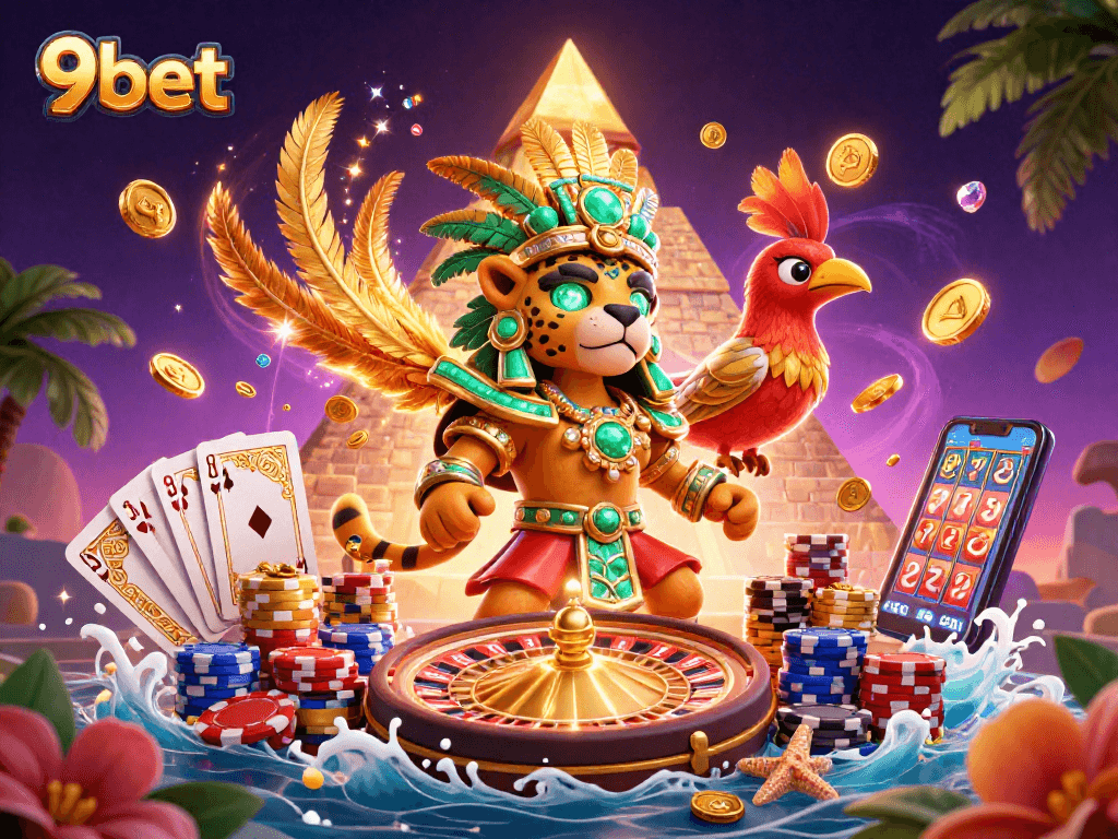 Experience thrilling gameplay at 9bet with vibrant casino elements and dynamic characters.