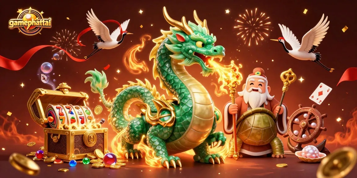 Play the gamephattai and unleash your luck with the jade dragon and exciting slot elements!