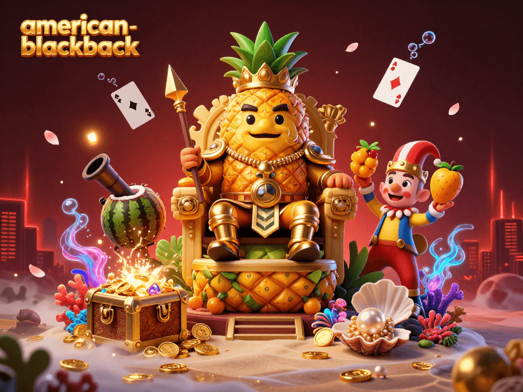 Engage in thrilling action with the american-blackjack game featuring vibrant characters and casino elements.