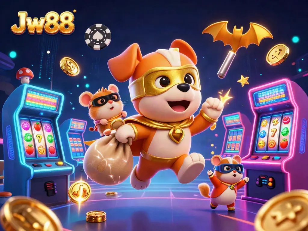 Engage with Jw88 thrilling slots action featuring colorful arcade games and dynamic casino elements.