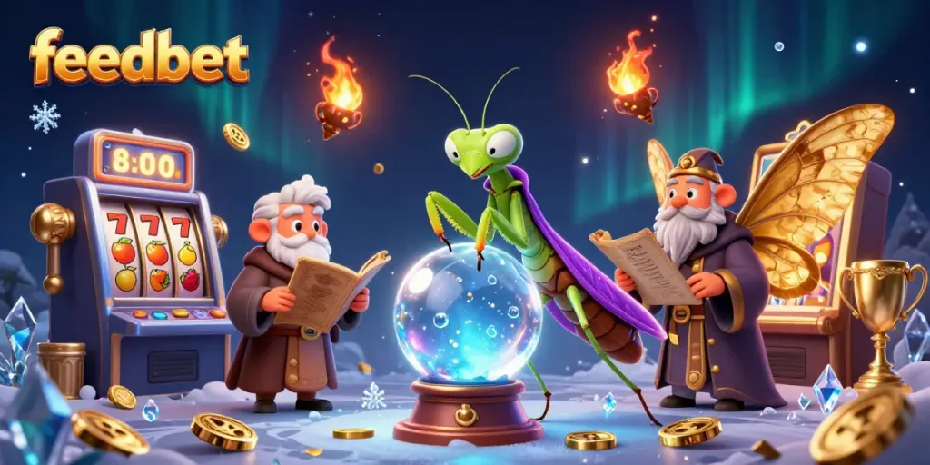 Spin the reels and win big at Feedbet with slot machines and fortune telling characters.