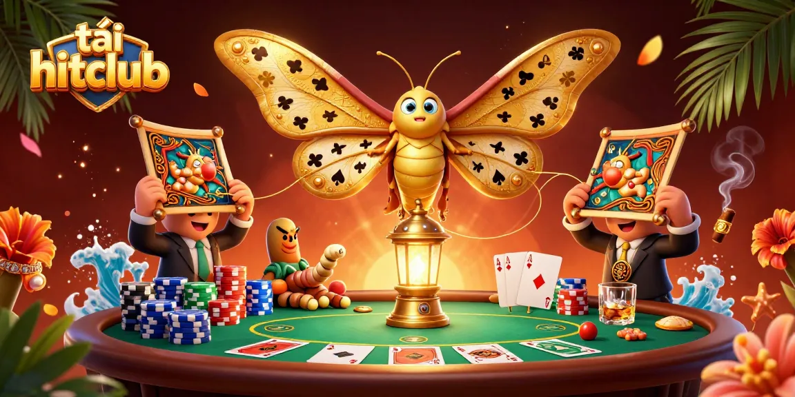 Experience epic wins while playing tải hitclub with vibrant casino-themed illustrations.