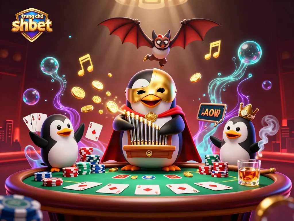 Engage in strategic gaming action at trang chủ shbet with a vibrant casino-themed illustration.