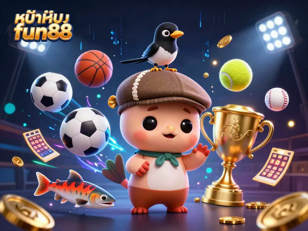 Engage in strategic gaming at หน้าแรก fun88, featuring dynamic sports elements and colorful characters.