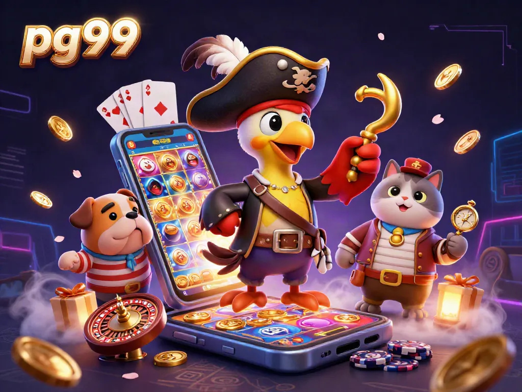 Spin the reels with pg99 in an exciting 3D pirate-themed casino adventure.