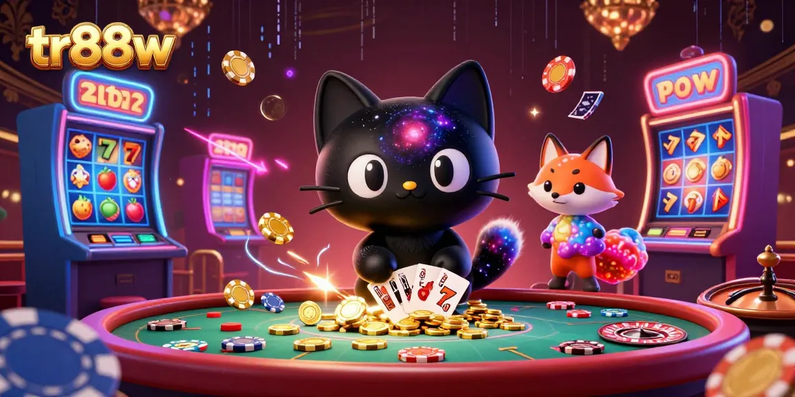 Engage in vibrant online casino action at tr88w with a cosmic twist and colorful gaming elements.