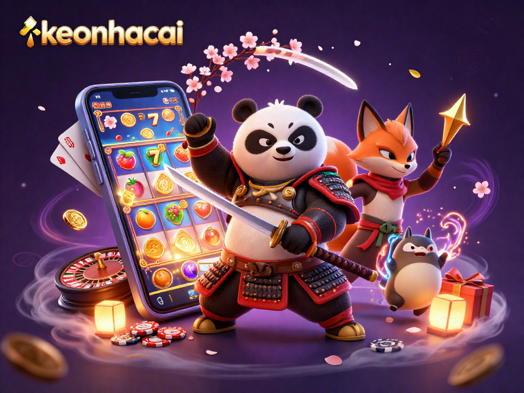 Engage with keonhacai’s colorful slot games alongside dynamic characters for epic casino adventures.