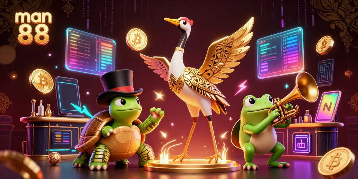 Experience thrilling gameplay at man 88, featuring a lively casino atmosphere with vibrant characters and dynamic elements.