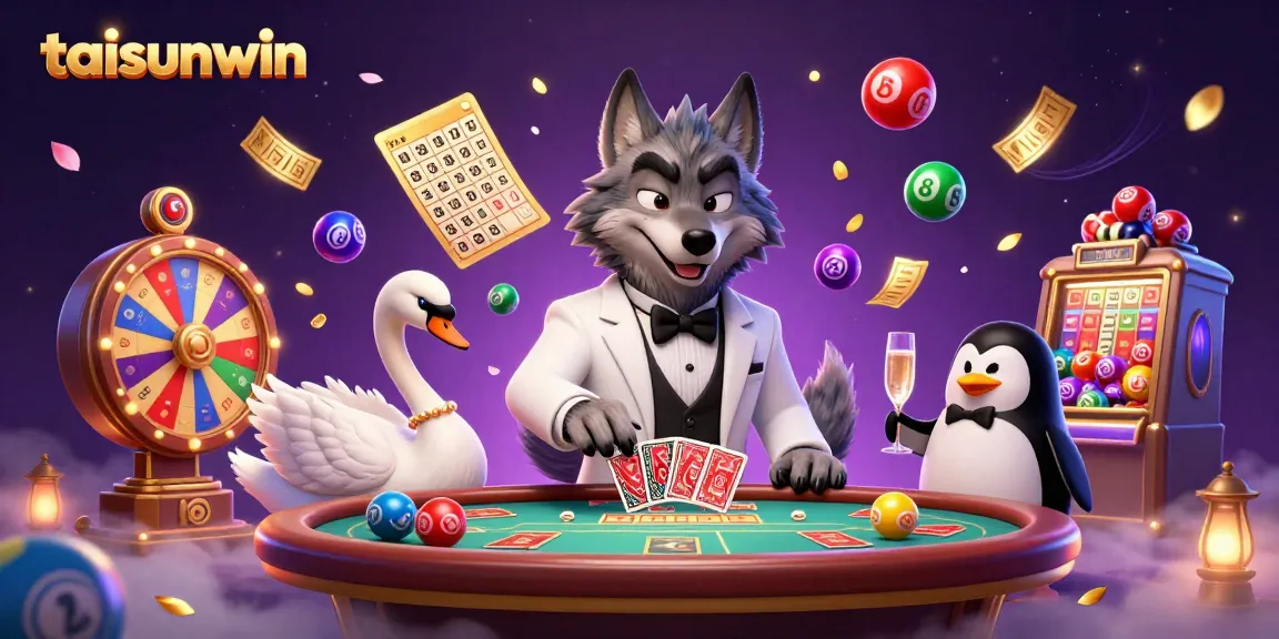 Experience thrilling gaming at taisunwin with a vibrant 3D illustration featuring enticing casino characters and elements.
