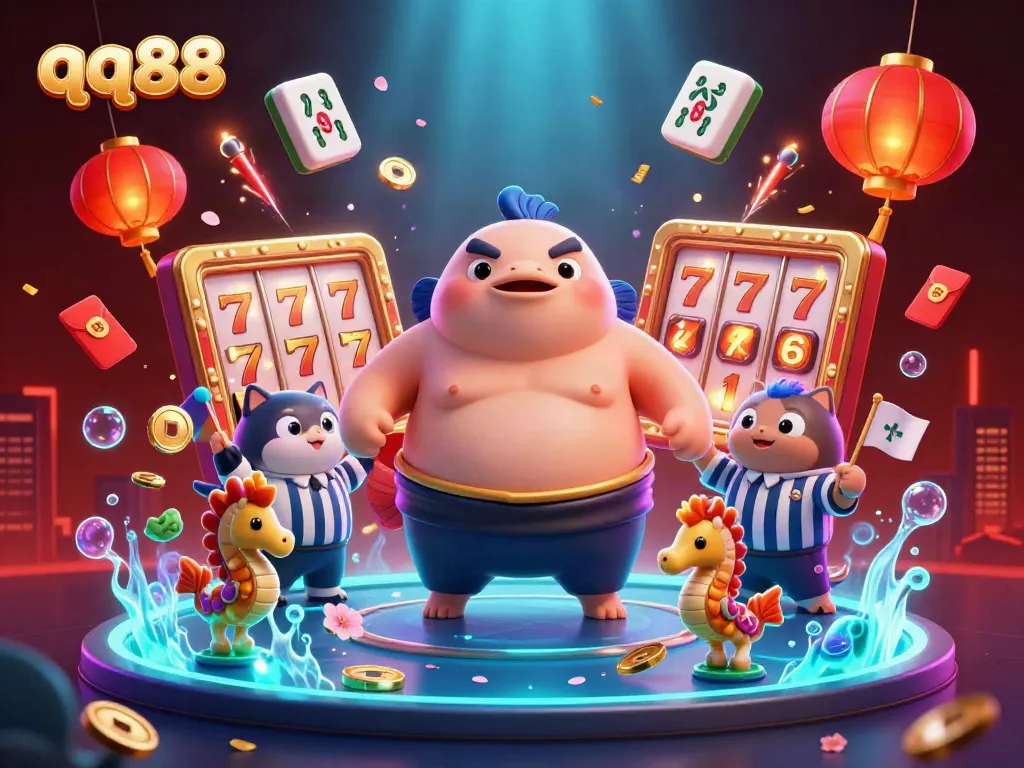 Engage with thrilling slot action at qq88 with a vibrant underwater theme and dynamic characters.