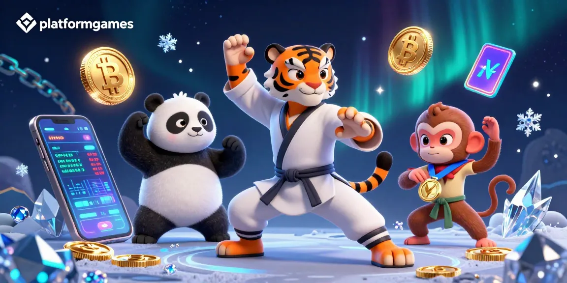 Experience thrilling gameplay at platformgames with a kung fu tiger master and lively casino elements.