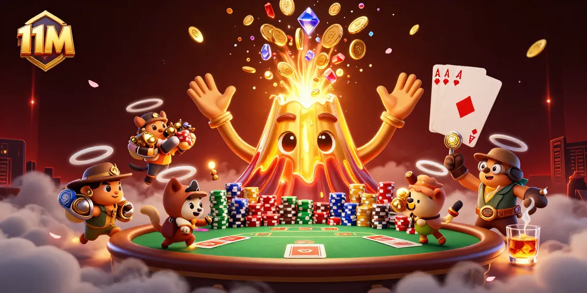 Experience thrilling wins at 11M with dynamic poker action and golden treasures galore.