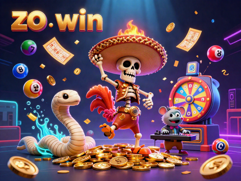 Unlock big wins with the engaging scene of zo win featuring vibrant gambling elements.