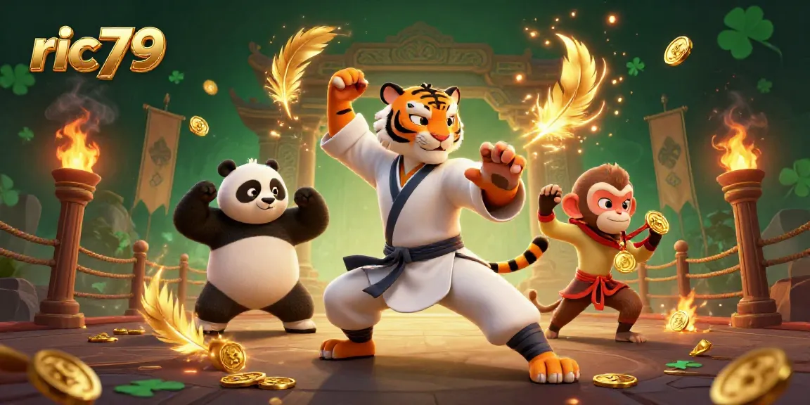 Engage with ric79's immersive casino adventure featuring a kung fu tiger master and gold