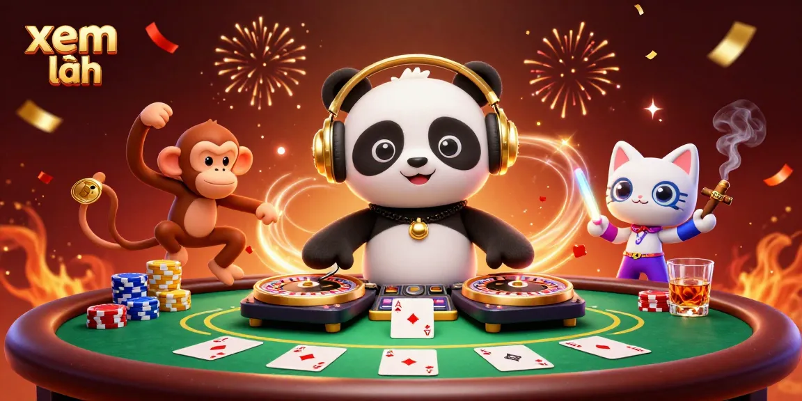 Watch the DJ panda spin as players enjoy games at the vibrant online casino, xem thêm exciting features.