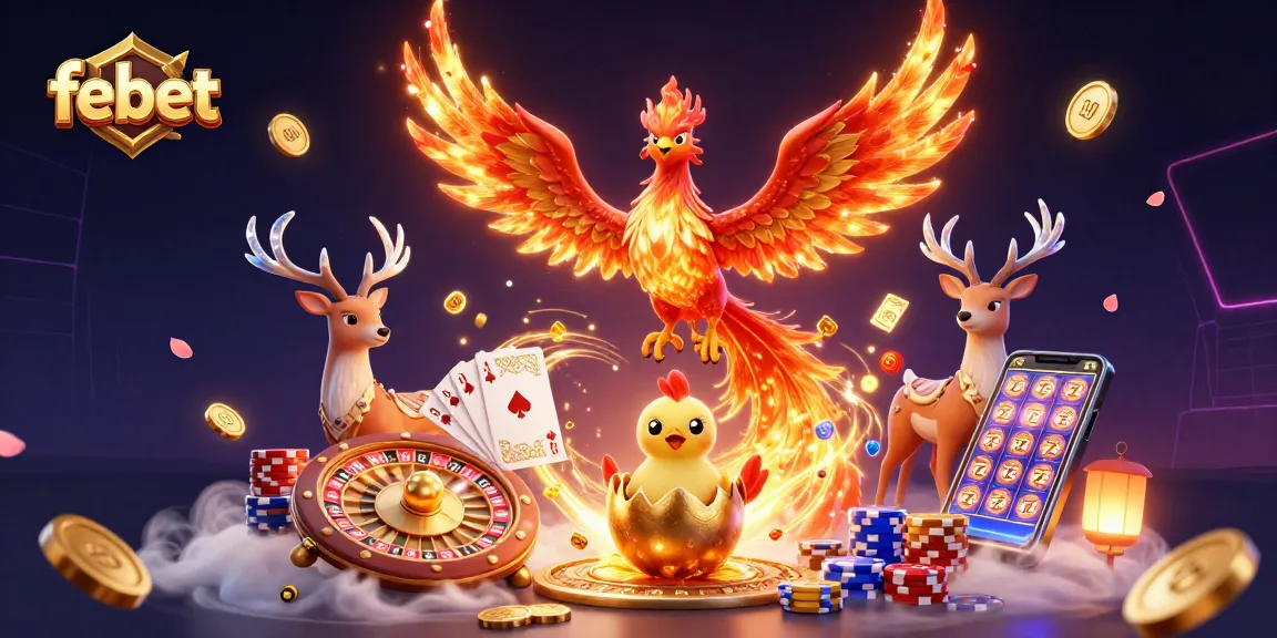 Experience febet's thrilling gaming adventure with vibrant casino themes and engaging characters.