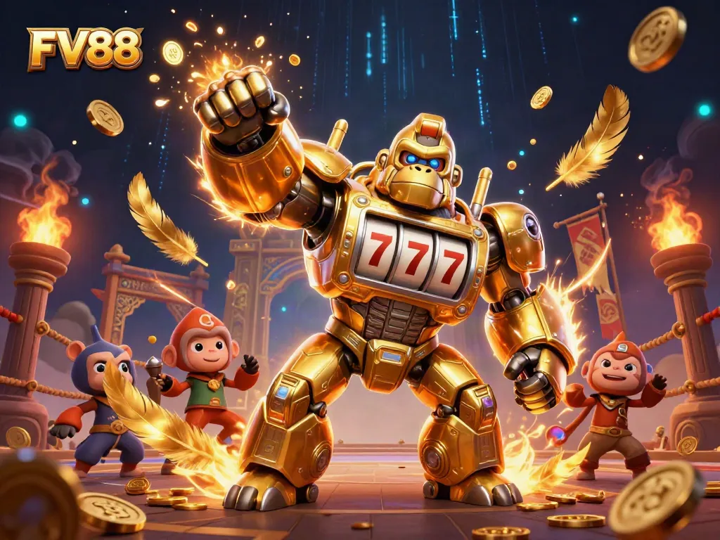 Experience thrilling gameplay at FV88 with dynamic 3D casino elements and vibrant visuals.