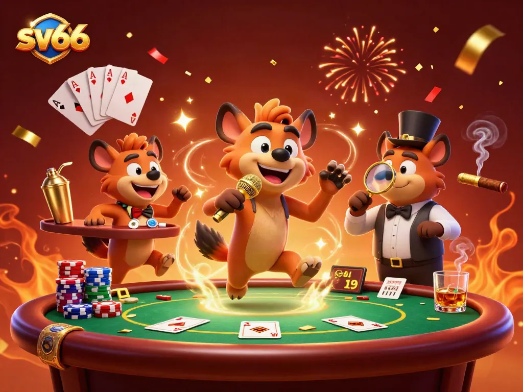 Experience thrilling gaming vibes with sv66 as hyenas bring comedy to poker night.