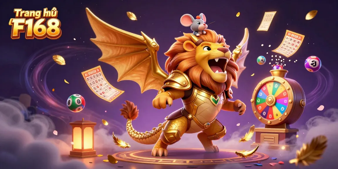 Experience the thrill of winning at Trang chủ F168 with dynamic lottery elements in a vibrant casino scene.