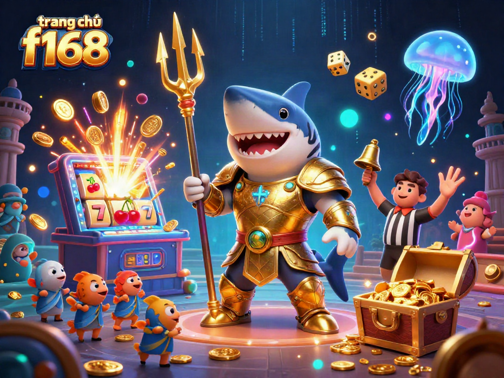 Engage with the thrilling casino experience at trang chủ f168 with a vibrant underwater scene full of excitement.