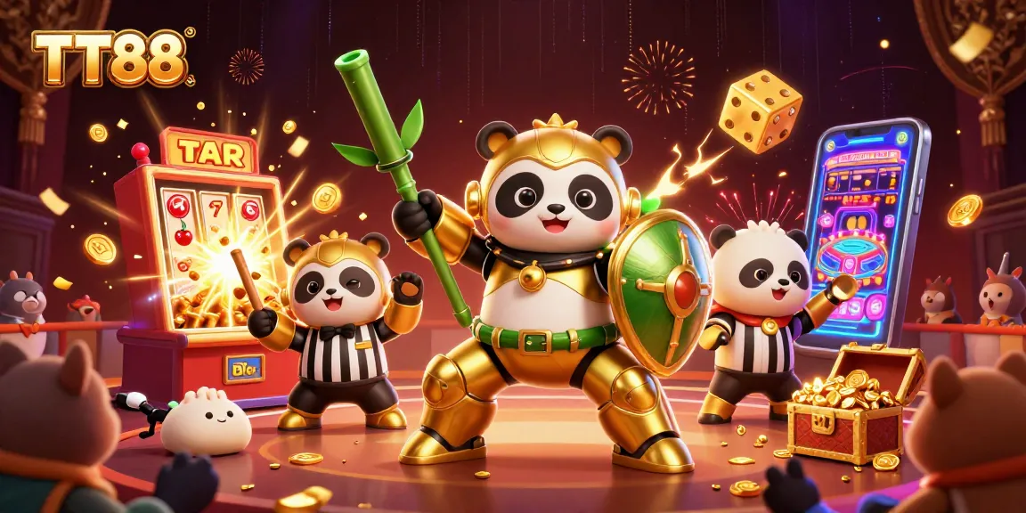 TT88 engaging in exciting online casino action with vibrant game elements and characters.