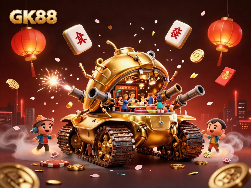 Engage in the vibrant casino experience at GK88 with unique games and festive elements.