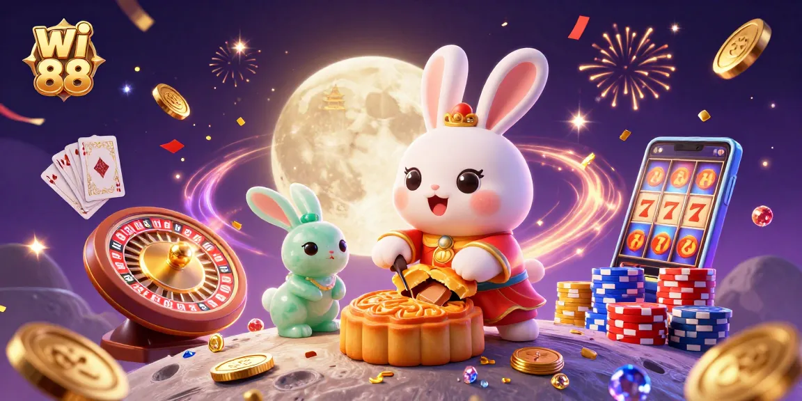 Experience the thrill of betting with wi 88, where playful rabbits and casino symbols intertwine.