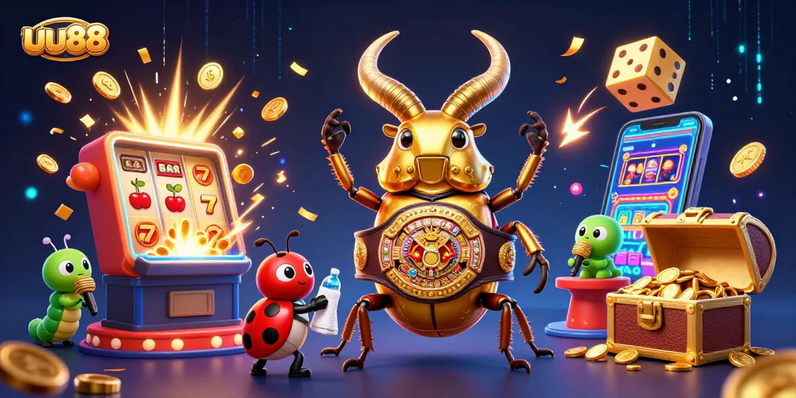 Experience thrilling gameplay with uu88, featuring golden jackpots and vibrant casino elements.