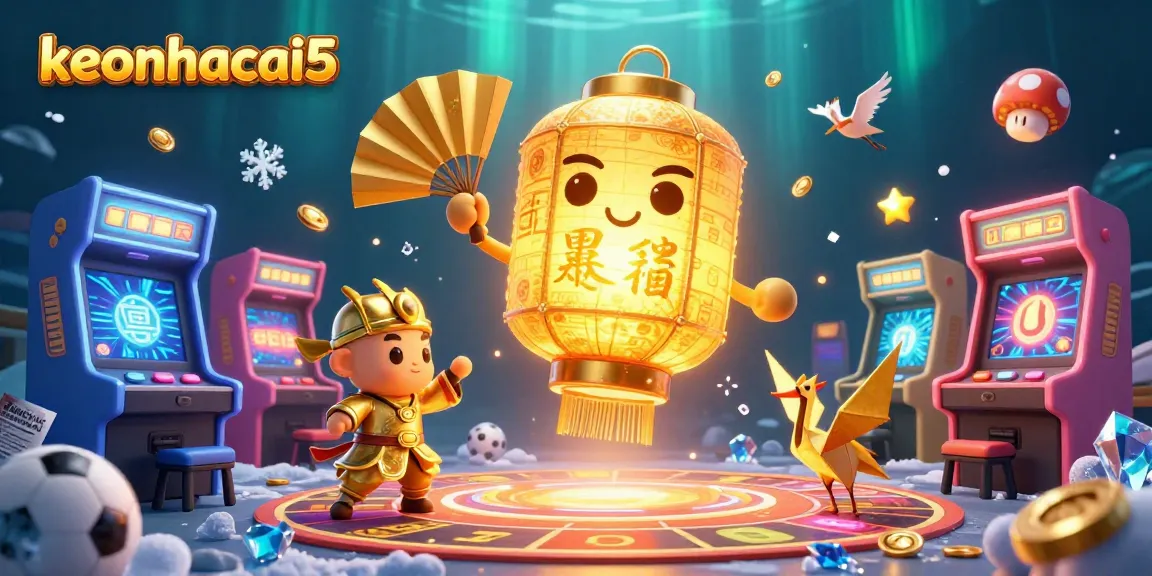 Experience keonhacai5 with spirited golden lanterns and vibrant betting elements in an engaging 3D casino.