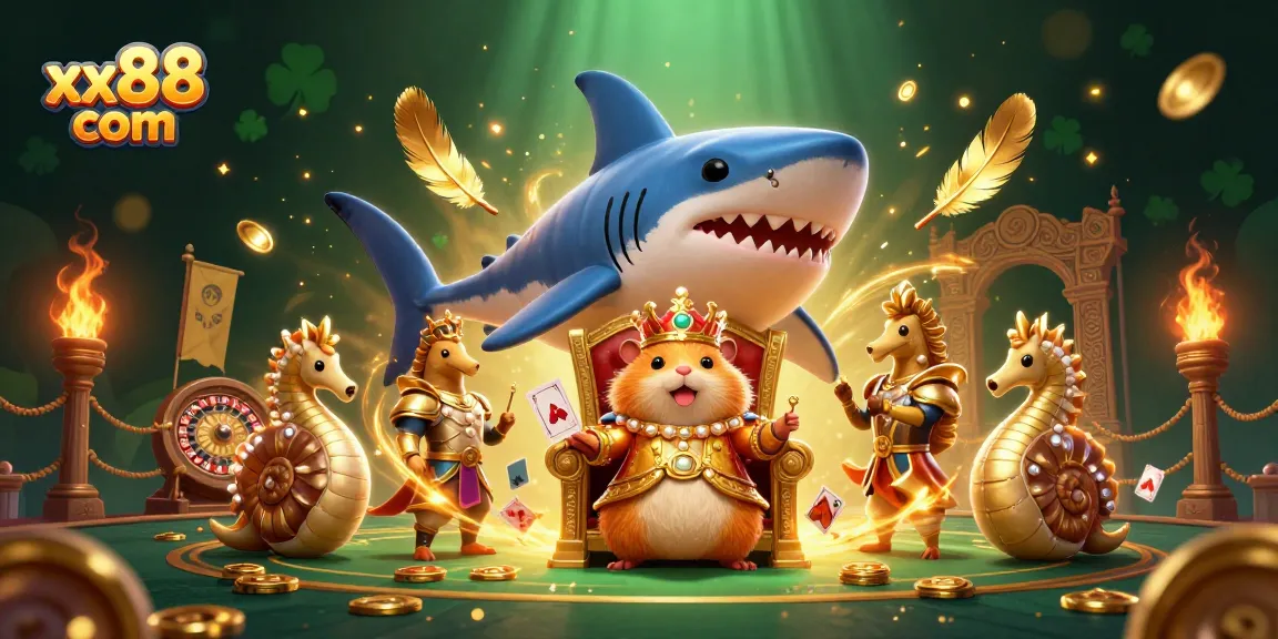 Place your bets at xx88 com with an exciting animated scene of casino elements and a dynamic illustration.
