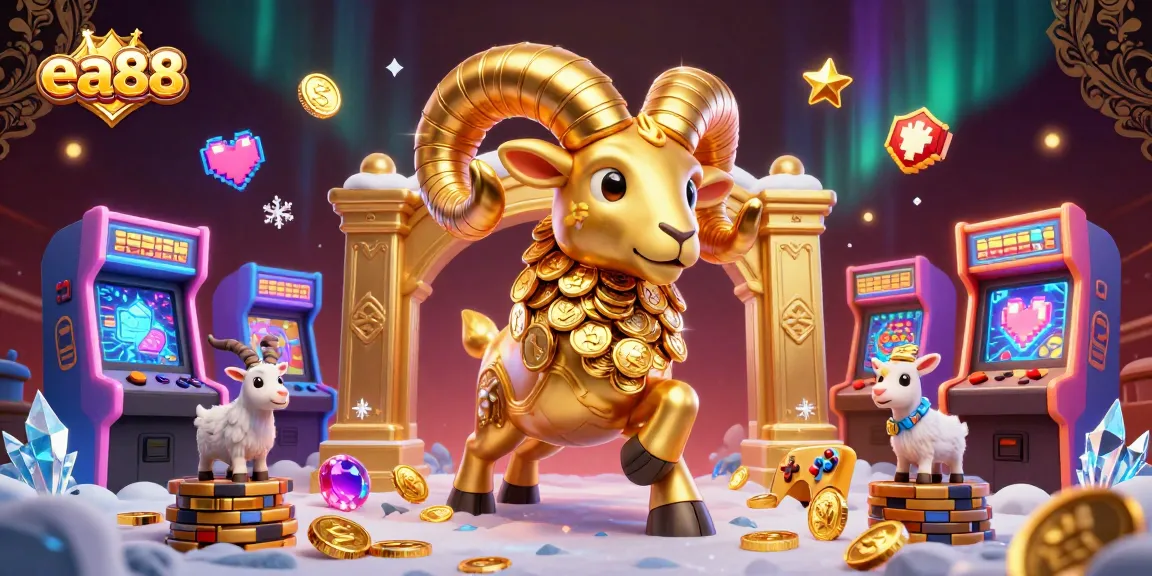 Engage with ea88's thrilling casino adventures featuring a golden ram and enchanting game elements.