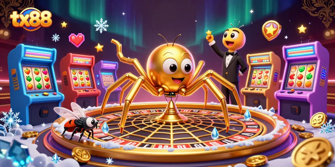 Experience the thrill of tx88 as a fly bets in a vibrant, casino-themed digital landscape.