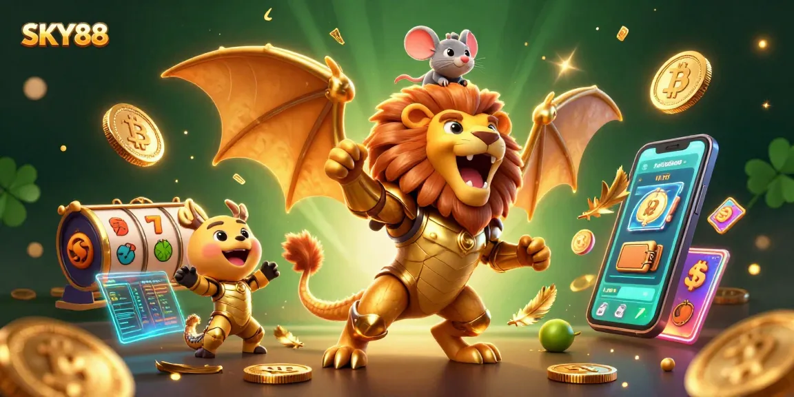 Engage with SKY88's thrilling gaming adventure featuring captivating golden armor characters.