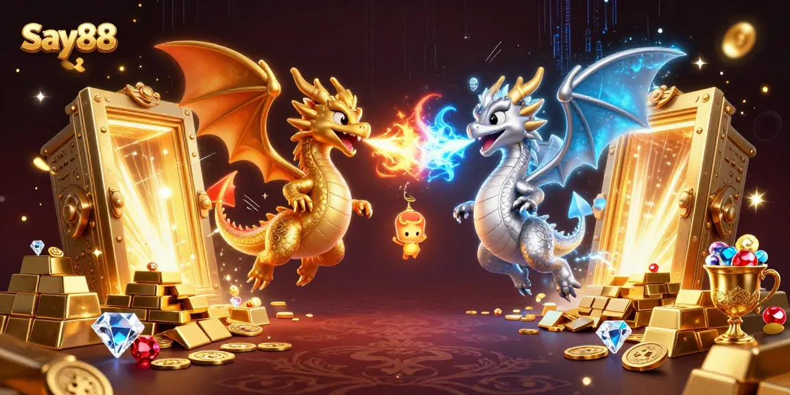 Engage with Say88's thrilling gaming world, featuring dragon companions and treasure-filled atmosphere.